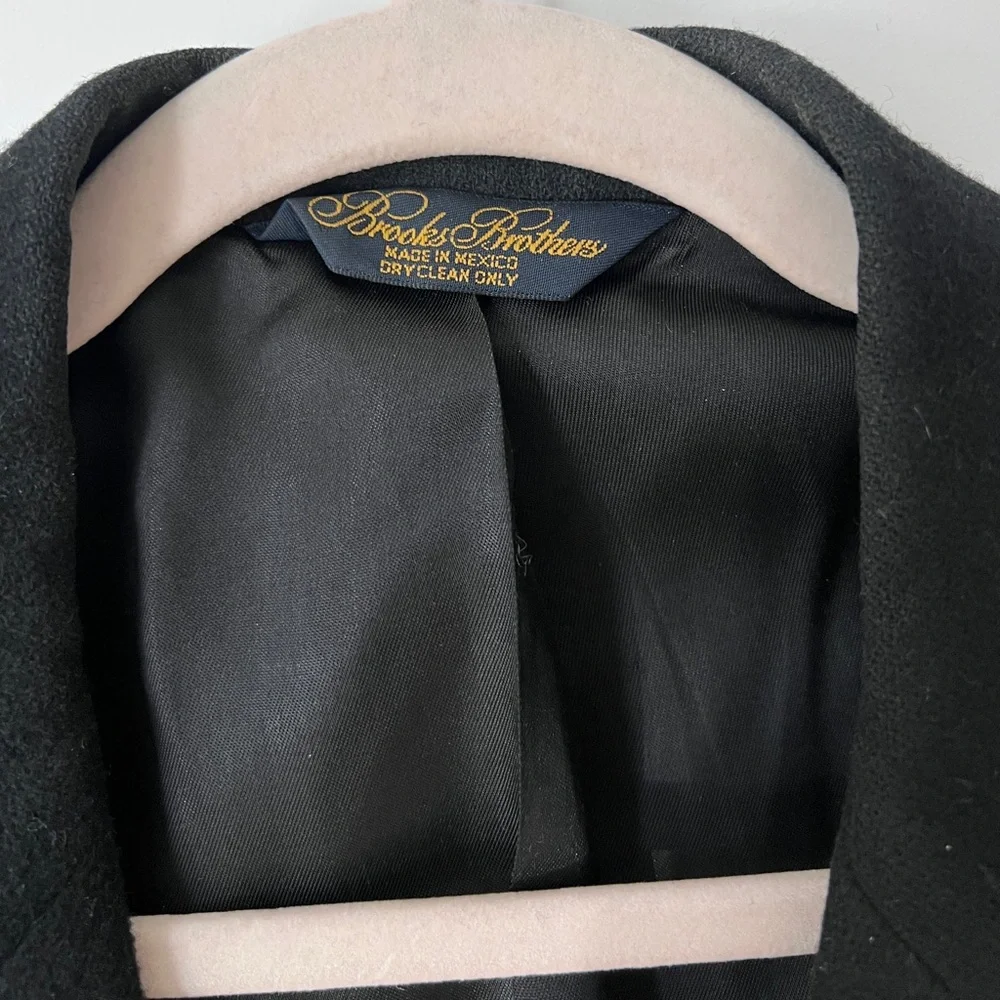 Brooks Brothers‎ Men’s 100% Cashmere Black Blazer Sport Coat Jacket Size 40 SH